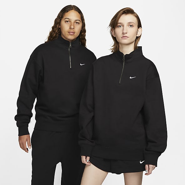Nike black sweater mens deals